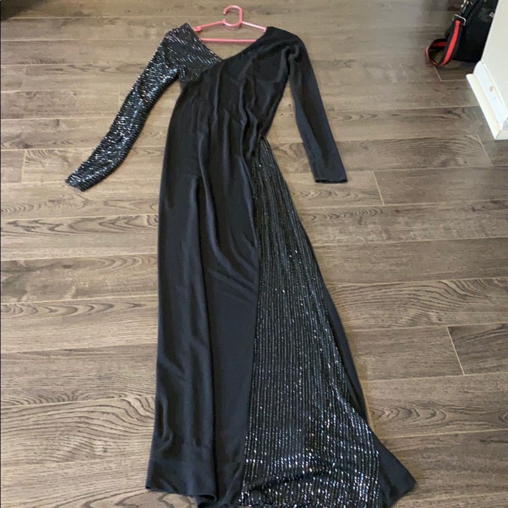 Embellished evening dress